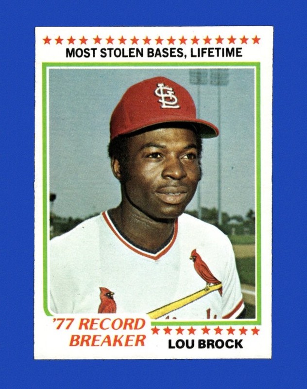 1978 Topps Set-Break #  1 Lou Brock Record Breaker EX-EXMINT *GMCARDS*