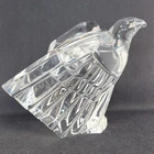 Steuben Eagle Crystal Glass Sculpture Designed by Donald Pollard 4.25" High