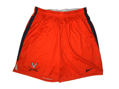 Nike VIRGINIA CAVALIERS Team Orange COLLEGE BASKETBALL SHORTS Gym Men's L New!