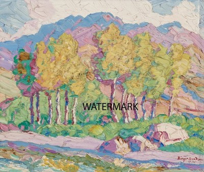 In Logan Canyon Logan Utah 1930 Oil Masonite BIRGER SANDZÉN 13x19 Reproduction
