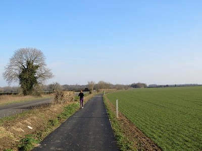 Photo 12x8 Stow-cum-Quy: on the cycle path to Lode Stow cum Quy The ...