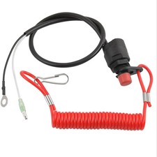 Outboard Engine Motor Stop Switch for Key Rope Tether Lanyard for