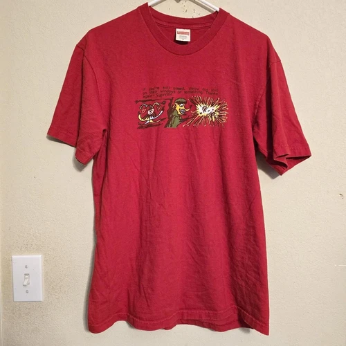 Tee shirt rouge Supreme Dog Sh*t FW17 taille Medium