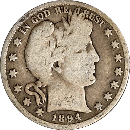 1894-S Barber Half Dollar