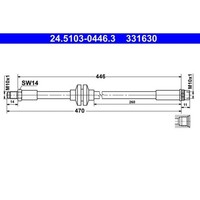 ATE 24.5103-0446.3 Bremsschlauch
