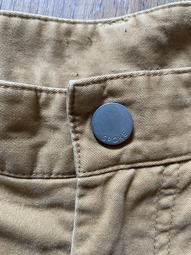 Pantalón chino Spoke Heroes Build A marrón tostado para hombre W33 L30 - Imagen 3 de 10