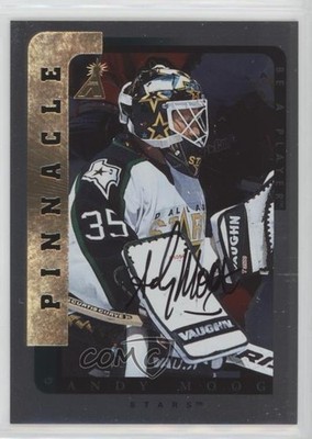 1996-97 Pinnacle Be A Player Silver Auto Andy Moog #7 Auto 1e15