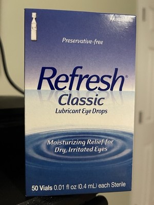 Refresh Classic Lubricant Eye Drops Preservative-Free 50 Vials