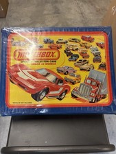 Vintage Hot Wheels/ Matchbox Carrying Case With 48 Assorted Die-cast Cars.