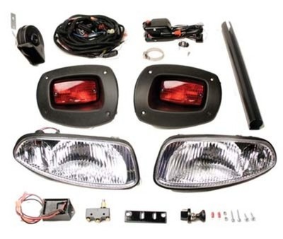 Golf Cart Street Legal Headlight Kit Performance Plus Carts EZGO RXV Gas 2008-Up