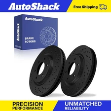 Front Drilled Slotted Brake Rotors Pair for Nissan Armada TITAN XD 5.6L V8