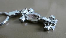 Porte clé métal plein 3D Automobile Formule 1 Championnat Compétition.