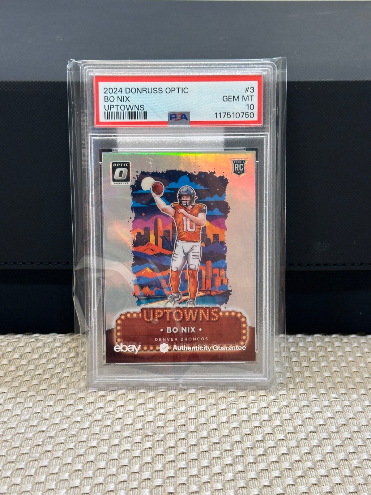 2024 Panini Donruss Optic - Uptowns Bo Nix #3 (RC) - PSA 10