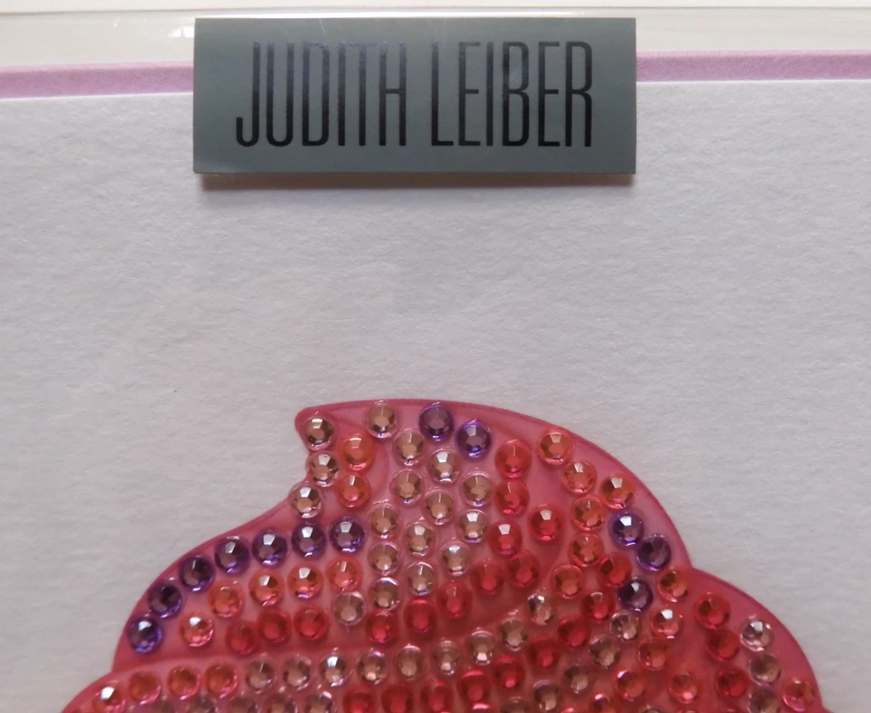 1张纸莎草卡高品质朱迪思·莱伯珠宝粉红色蛋糕生日 — 第 2/4 张图片