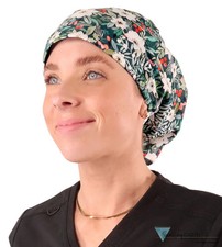 Euro Style Riley Comfort Scrub Cap - Winter Wonderland Christmas Holiday 