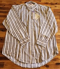 Vintage Levi  s Western Shirt Men  s L 15 1/2-16 Long Sleeve Striped Made In USA