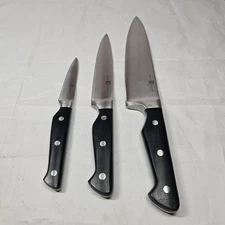 3 PAULA DEEN Knife Fully Forged Stainless Steel Blade Full Tang Kitchen Knives 