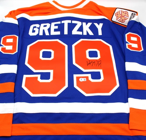 Wayne Gretzky Signed Edmonton Oilers XL Hockey Jersey w/Beckett LOA AE38963