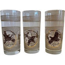 Vintage Game Bird Highball Pilsner Glasses Set of 8 — listing 2