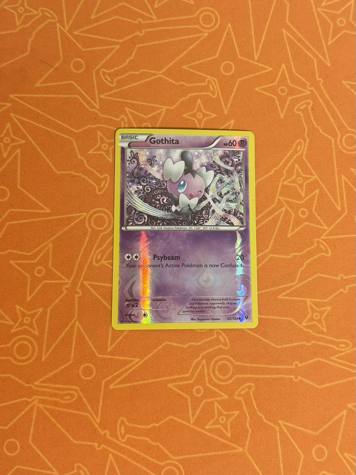 Gothita 32/124 C Reverse Holo Pokemon TCG Card Fates Collide LP