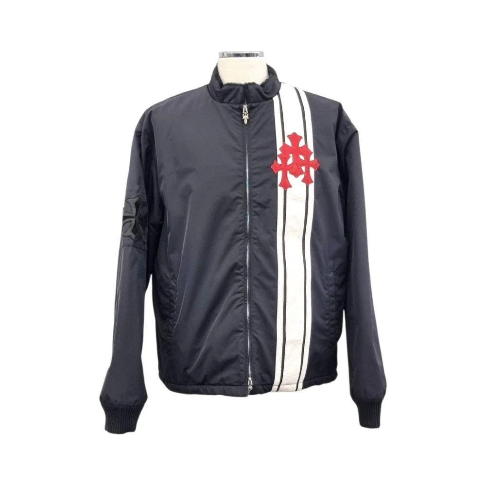 CHROME HEARTS Giacca Nylon Cromo Cuori L Cross Patch Cobra Racing HRB052907 137855031
