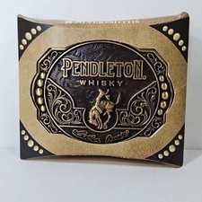 Pendleton Whisky 2024 Let'er Buck Promo Belt Buckle Montana Silversmiths