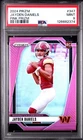 2024 PANINI PRIZM PINK PRIZM #347 JAYDEN DANIELS ROOKIE RC PSA 9 E2