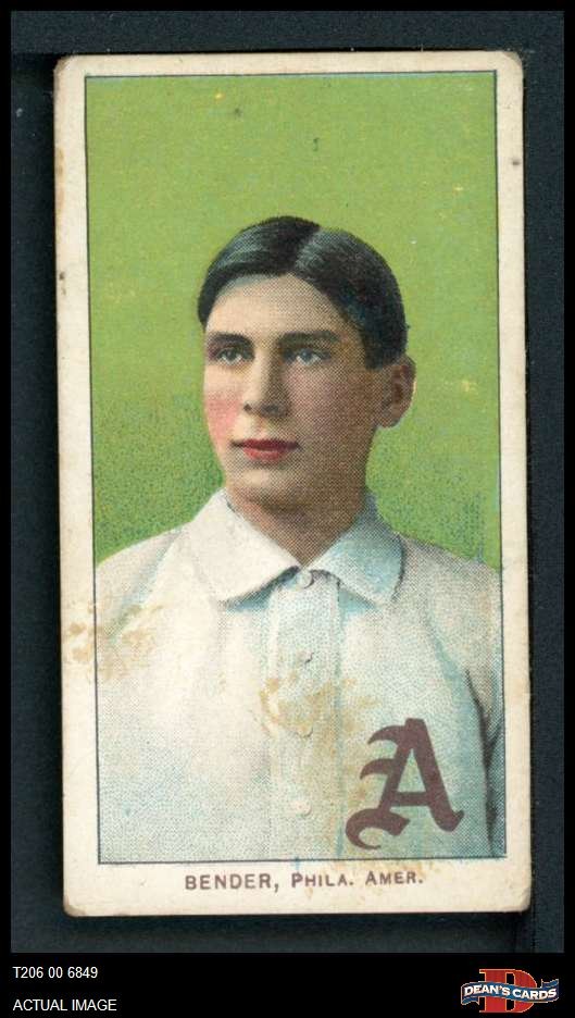 1909 T206 Chief Bender Portrait Athletics HOF VARIATION 2 - GOOD