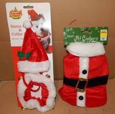 Dog Costumes Christmas You Choose Type Sm  Med Size Santa  Elf Style 189A