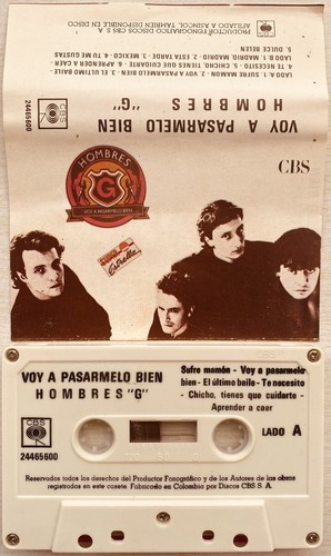 Hombres G - Five Rare Original Cassettes Tape Colombia VG+ 5 Pcs - Picture 13 of 14