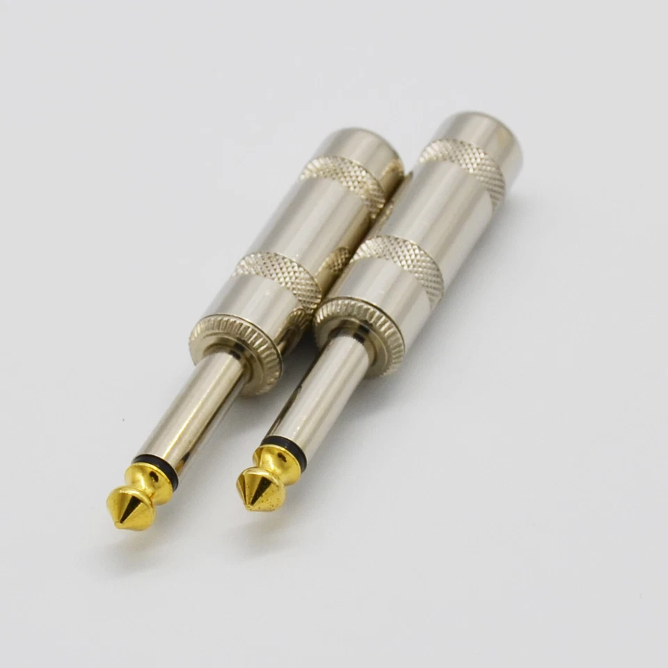 1/4" TRS Right Angle Stereo to 2x 6.35mm Mono Male Plug Headphone Audio Cable - Image 4 of 4