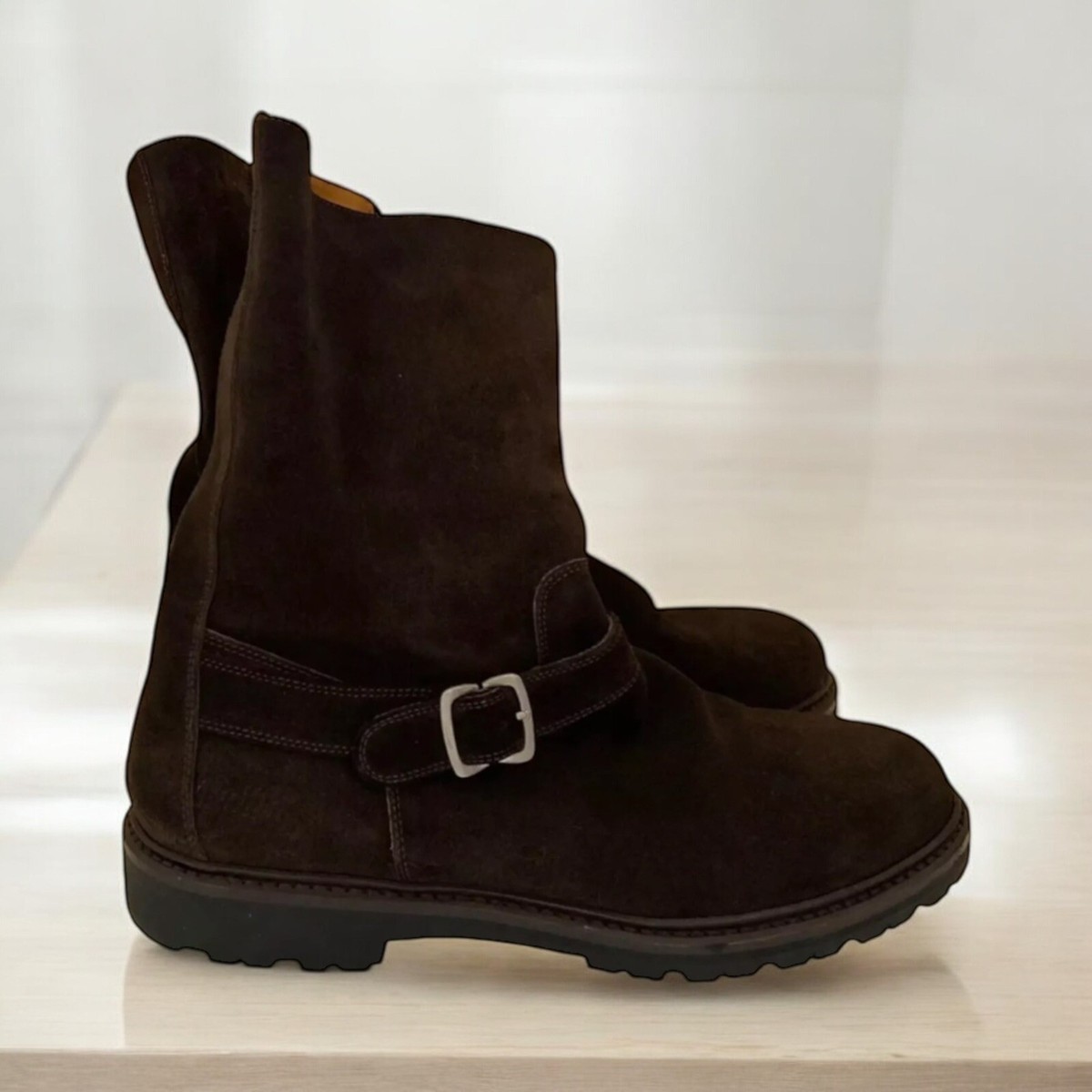 Salvotore Ferragamo Suede Boots. Size 10.5 Salvatore Ferragamo Salvatore Ferragamo Suede Mid Boots  main image 3