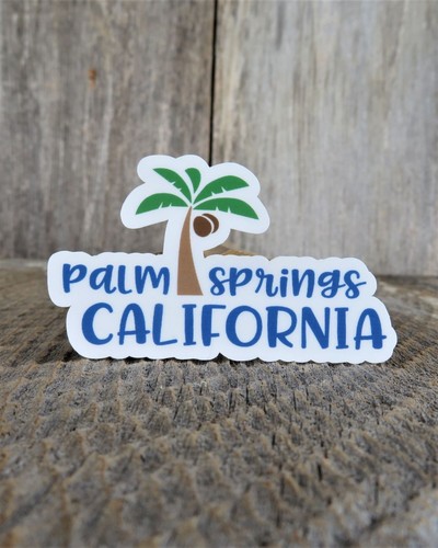 Palms Springs California Sticker Palm Tree Destination Waterproof Souvenir - Picture 4 of 7
