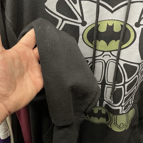 Batman Adult Medium Pullover Hoodie Top Star Pre Owned Cotton Blend - Picture 10 of 13