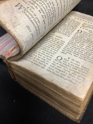 * Aceptable Libro de Oración Común Thomas Baskett de Cuero Verde 1754 - Imagen 15 de 17