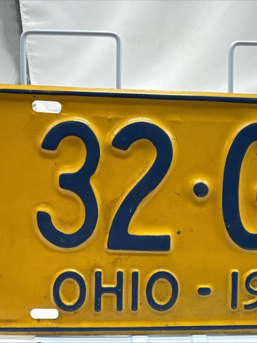 Ohio 1960 License Plate Original Vintage 32 GP RARE 4 DIGIT NICE - Picture 3 of 24