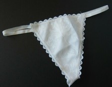 1 NWOT Frederick's of Hollywood VINTAGE Polyester Silky Thong Panties ONE SIZE