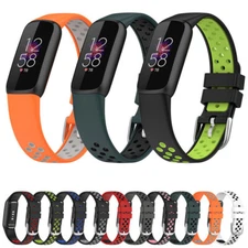Sport Silicone Watch Band Strap Soft Breathable Wristband For Fitbit Luxe