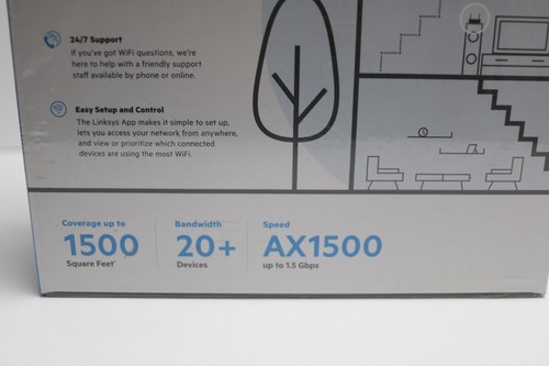 Linksys Max Stream Dual Band AX1500 WiFi 6 Router (MR7340) - Picture 7 of 8