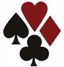 Poker Playing Card Suites Wallies 12217