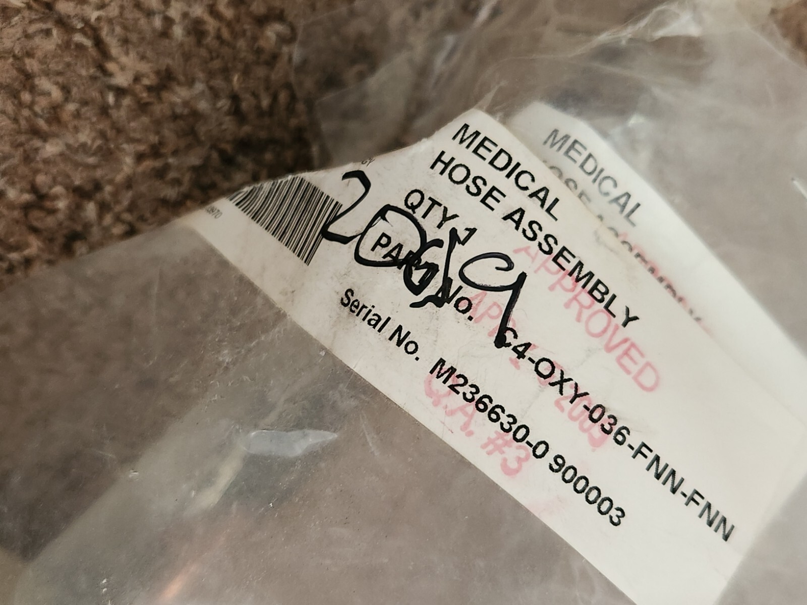 Porter Nitrous Oxide w/ Oxygen manifold Gauges Hose Assembly Wall Mount