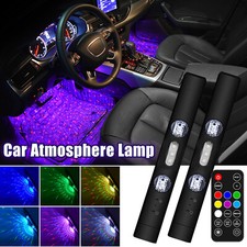 Car Atmosphere Wireless Rgb Roof Light Usb Interior Under Dash Remote Control