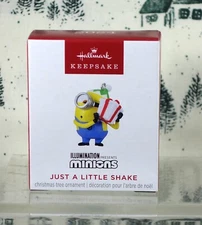 2024 Hallmark Christmas Ornament Miniature Minions Just A Little Shake