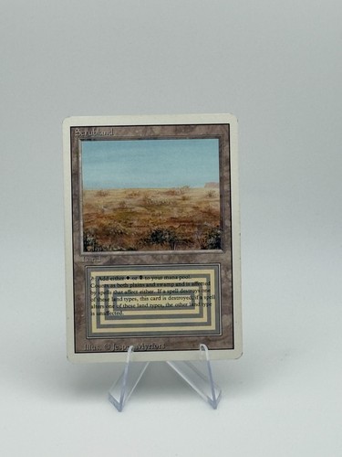 MTG Scrubland Revised Edition – Dual Land – Lightly Played LP – Vintage 1994 - 第 1/2 張圖片