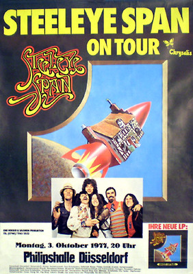 STEELEYE SPAN  Konzertplakat von 1977 gerollt