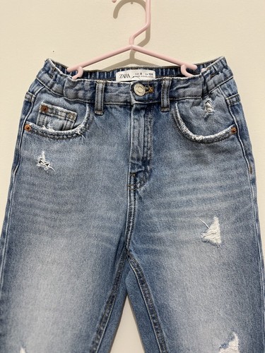 Zara Girls Mom Fit Jean Ajustable Waistband - Picture 3 of 16