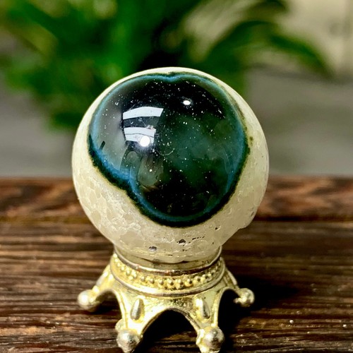 12G TOP! Natural Gobi Agate Eyes Agate/Crystal The Ball Madagascar - Picture 5 of 22