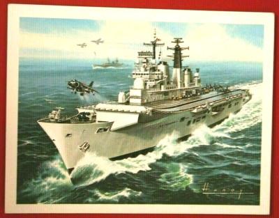 HMS INVINCIBLE Flugzeugträger Falklandkrieg Bildkarte GF22MS