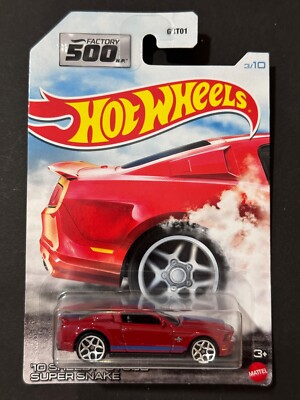 HOT WHEELS FACTORY 500 HP - 10 SHELBY GT 500 SUPER SNAKE FORD MUSTANG