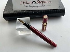 Visconti Caravel Red Celluloid Limited Edition fountain pen 14K medium nib